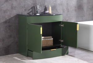 Legion Furniture 36" Vogue Green Bathroom Vanity - Pvc - WTM8130-36-VG-PVC