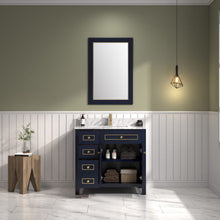 Load image into Gallery viewer, Legion WV2236-B 36&quot; Blue Finish Sink Vanity Cabinet with Carrara White Top,  Front