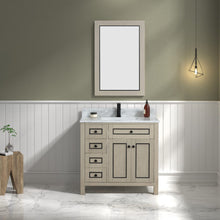 Load image into Gallery viewer, Legion Furniture 36&quot; Light Oak Finish Sink Vanity Cabinet with Carrara White Top - WV2236-O
