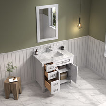 Load image into Gallery viewer, Legion Furniture 36&quot; White Finish Sink Vanity Cabinet with Carrara White Top - WV2236-W