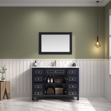 Load image into Gallery viewer, Legion Furniture 48&quot; Blue Finish Sink Vanity Cabinet with Carrara White Top - WV2248-B