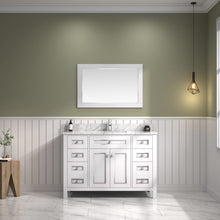 Load image into Gallery viewer, Legion Furniture 48&quot; White Finish Sink Vanity Cabinet with Carrara White Top - WV2248-W