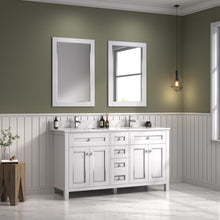 Load image into Gallery viewer, Legion Furniture 60&quot; White Finish Sink Vanity Cabinet with Carrara White Top - WV2260-W