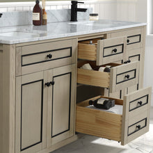 Load image into Gallery viewer, Legion Furniture 72&quot; Light Oak Finish Sink Vanity Cabinet with Carrara White Top - WV2272-O