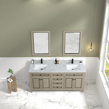 Load image into Gallery viewer, Legion Furniture 72&quot; Light Oak Finish Sink Vanity Cabinet with Carrara White Top - WV2272-O