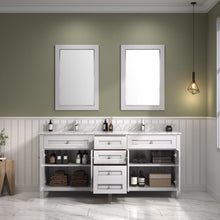 Load image into Gallery viewer, Legion Furniture 72&quot; White Finish Sink Vanity Cabinet with Carrara White Top - WV2272-W