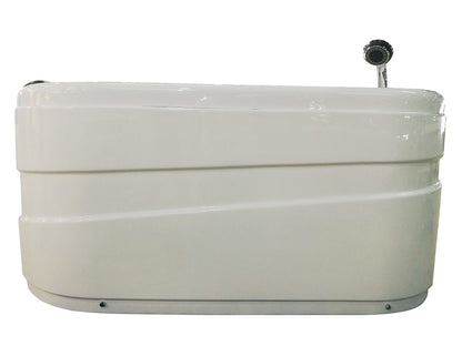 EAGO AM175-R  5' White Acrylic Whirlpool Bathtub - Drain on Left