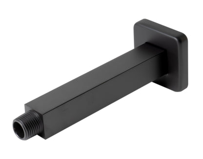 ALFI brand ABSA6S-BM Black Matte 6" Square Ceiling Shower Arm