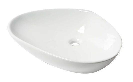 ALFI brand ABC914 White 23" Fancy Above Mount Ceramic Sink