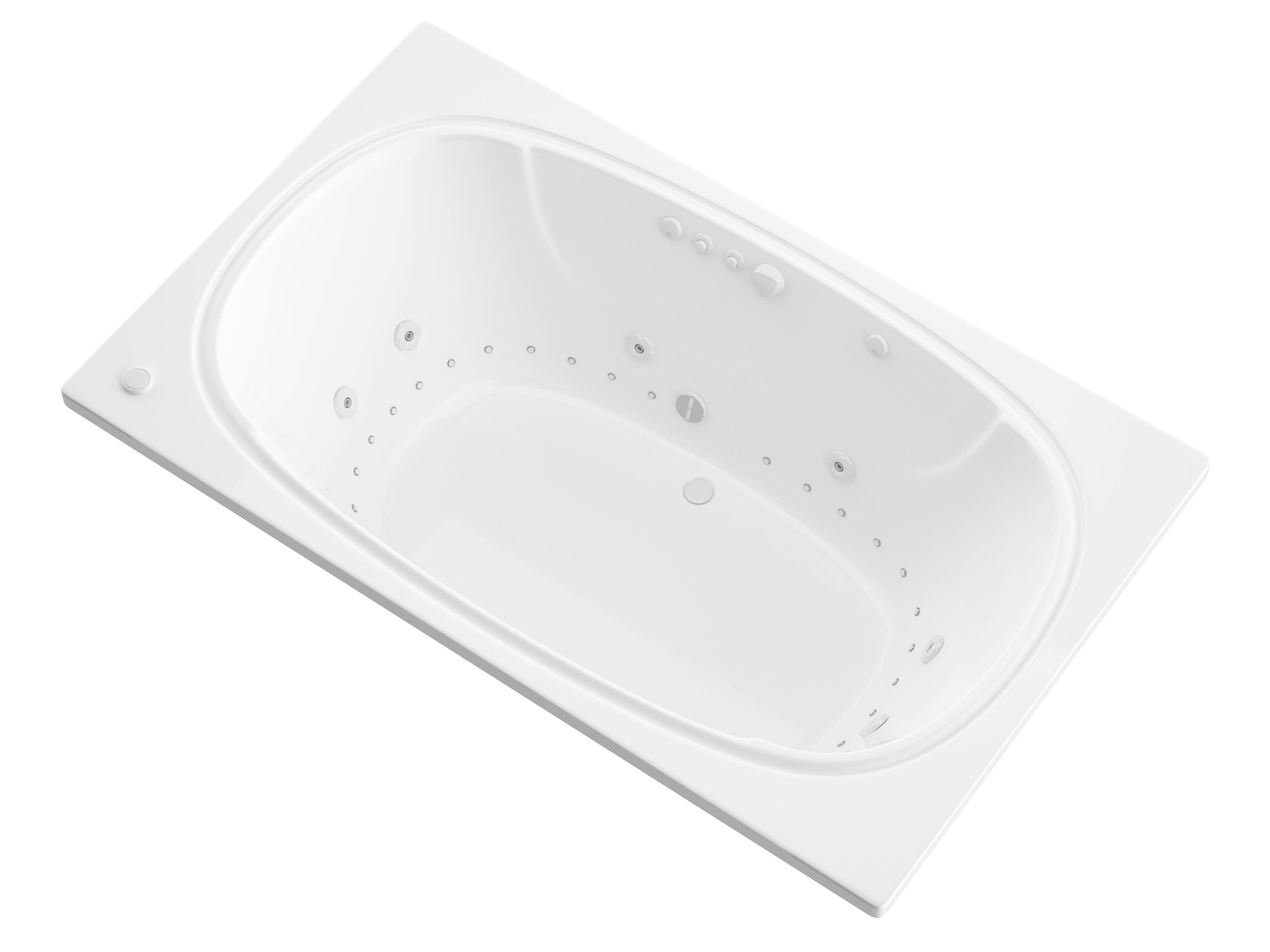 Atlantis Whirlpools Charleston 48 x 78 Rectangular Air & Whirlpool Jetted Bathtub