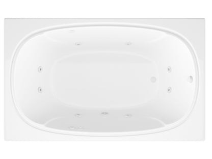 Atlantis Whirlpools Charleston 48 x 72 Rectangular Whirlpool Jetted Bathtub