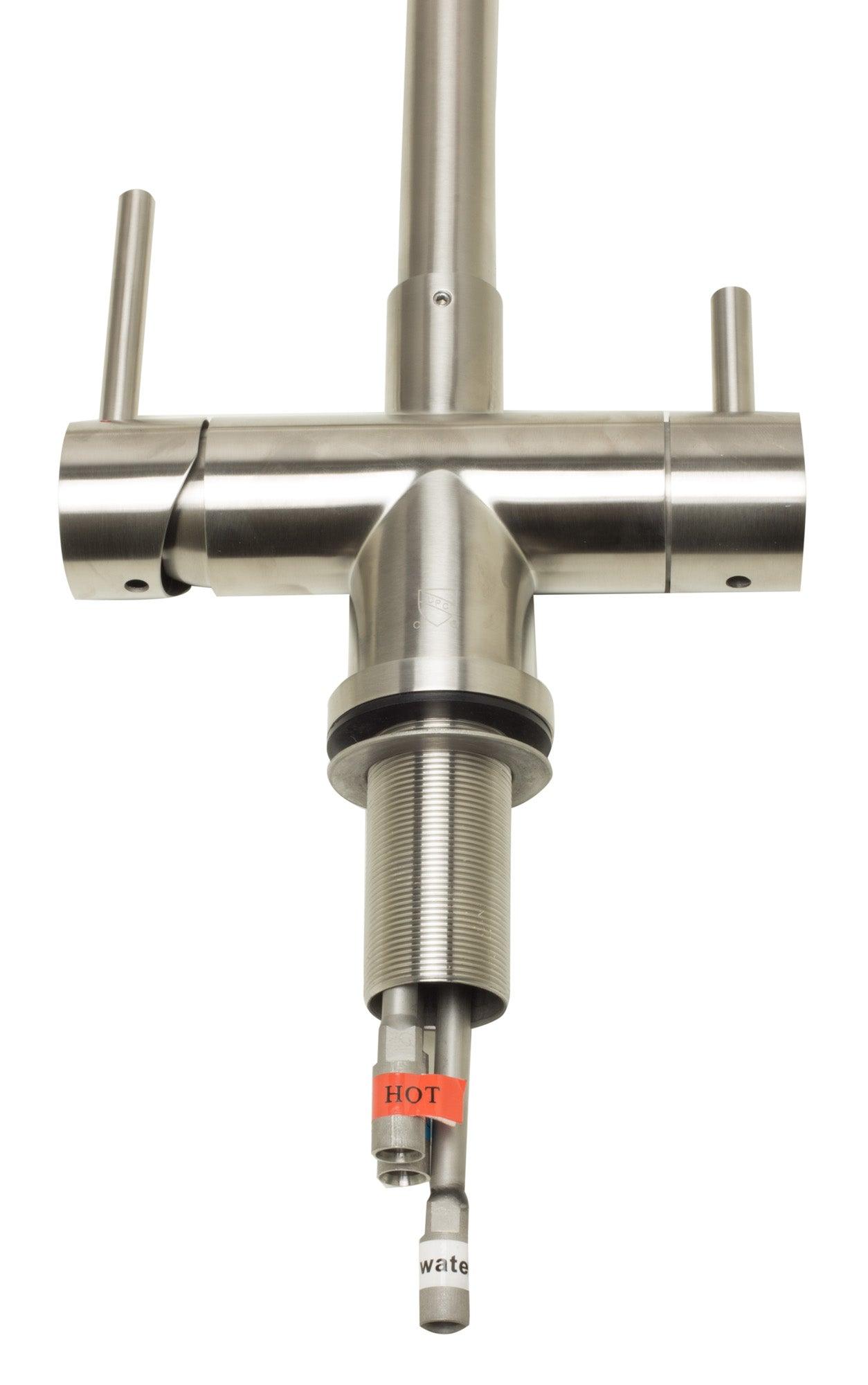 ALFI brand AB2042-BSS Brushed Stainless Steel Kitchen Faucet/Drinking Water