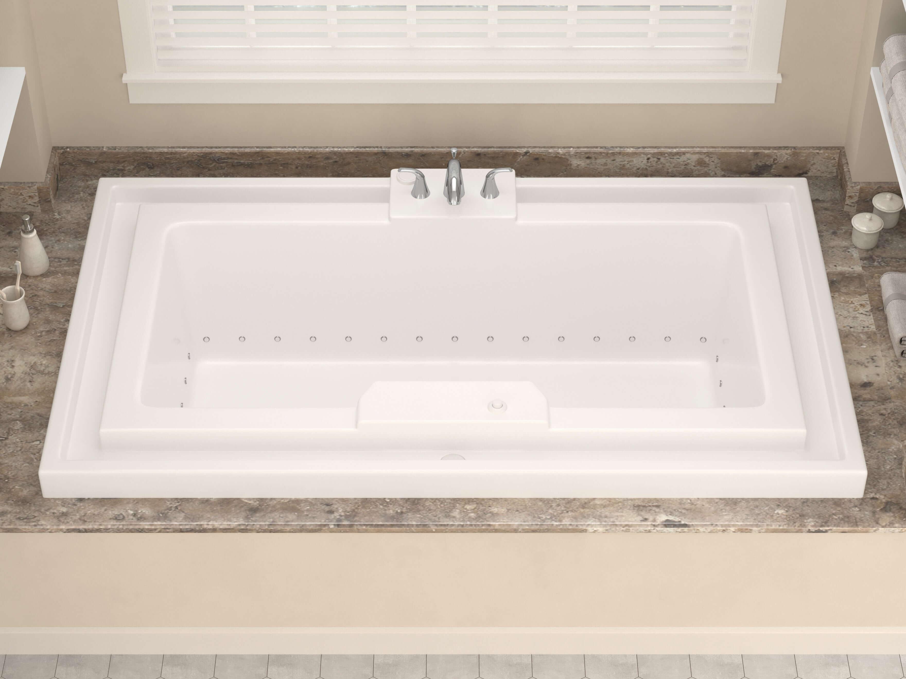 Atlantis Whirlpools Infinity 46 x 78 Endless Flow Air Jetted Bathtub