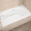 Atlantis Whirlpools Polaris Deluxe Series 35.75 x 65.675in. Air and Whirlpool Jetted Bathtub in White