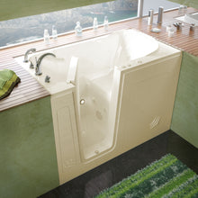 Load image into Gallery viewer, MediTub Walk-In 30 x 54 Left Drain Whirlpool Jetted Walk-In Bathtub Biscuit