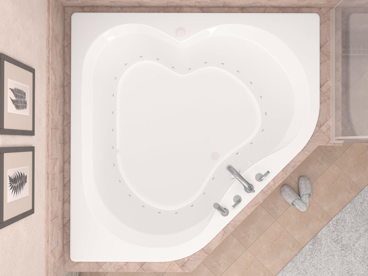 Atlantis Whirlpools Cascade 60 x 60 Corner Air Jetted Bathtub