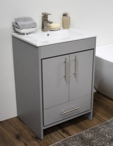 Volpa USA Pacific 24" Modern Soft Grey Bathroom Vanity MTD-3124G-14 ACS