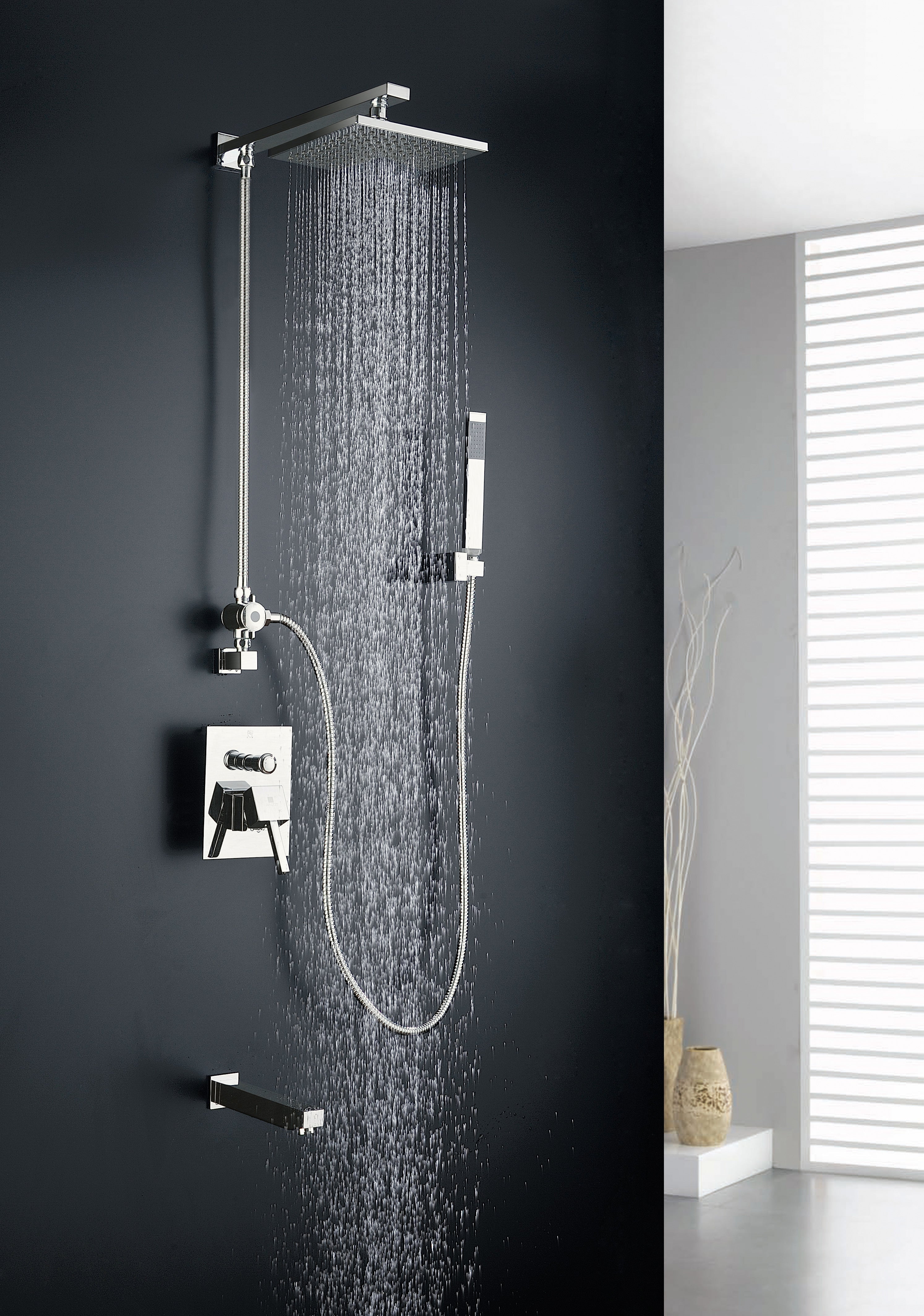 Byne 1-Handle 1-Spray Tub and Shower Faucet with Sprayer Wand