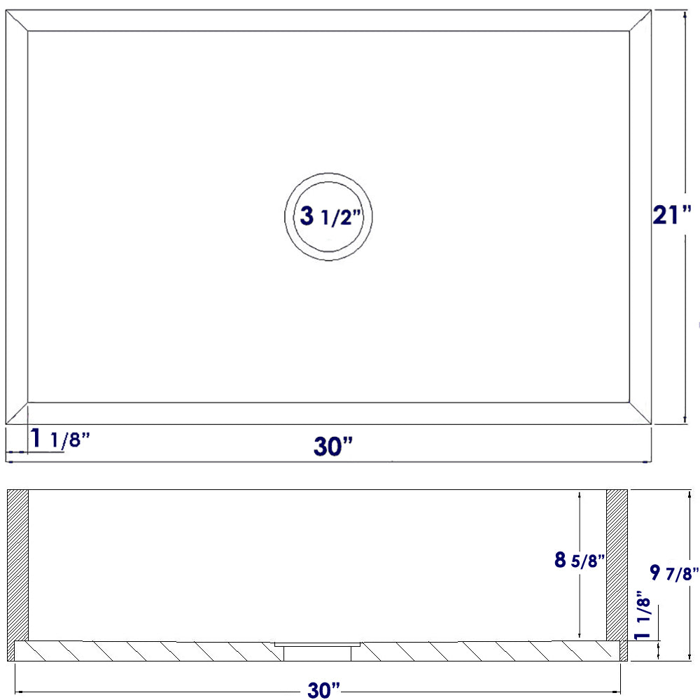 ALFI brand AB3021 30" Single Bowl Bamboo Kitchen Farm Sink