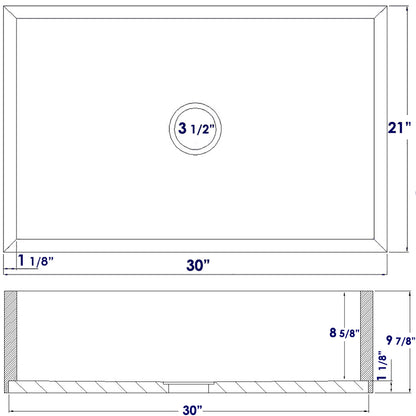 ALFI brand AB3021 30" Single Bowl Bamboo Kitchen Farm Sink