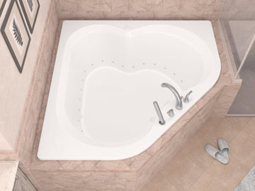 Atlantis Whirlpools Cascade 60 x 60 Corner Air Jetted Bathtub
