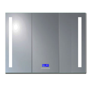ALFI brand ABMC4228BT 42" x 28" Triple Door LED Light Bluetooth Medicine Cabinet