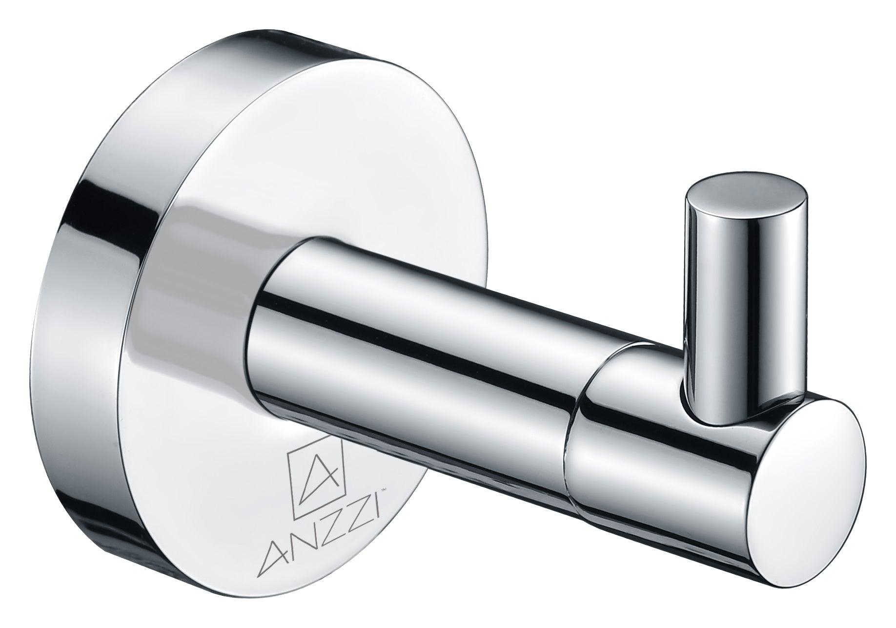Caster Series Robe Hook in polished chrome or Brushed Nickel – The Bath ...