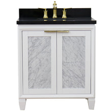 Load image into Gallery viewer, Bellaterra 31&quot; Wood Single Vanity w/ Counter Top and Sink 400990-31-WH-BGO