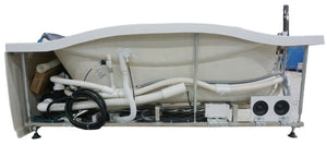 EAGO AM189ETL-L 6 ft Right Drain Acrylic White Whirlpool Bathtub w Fixtures