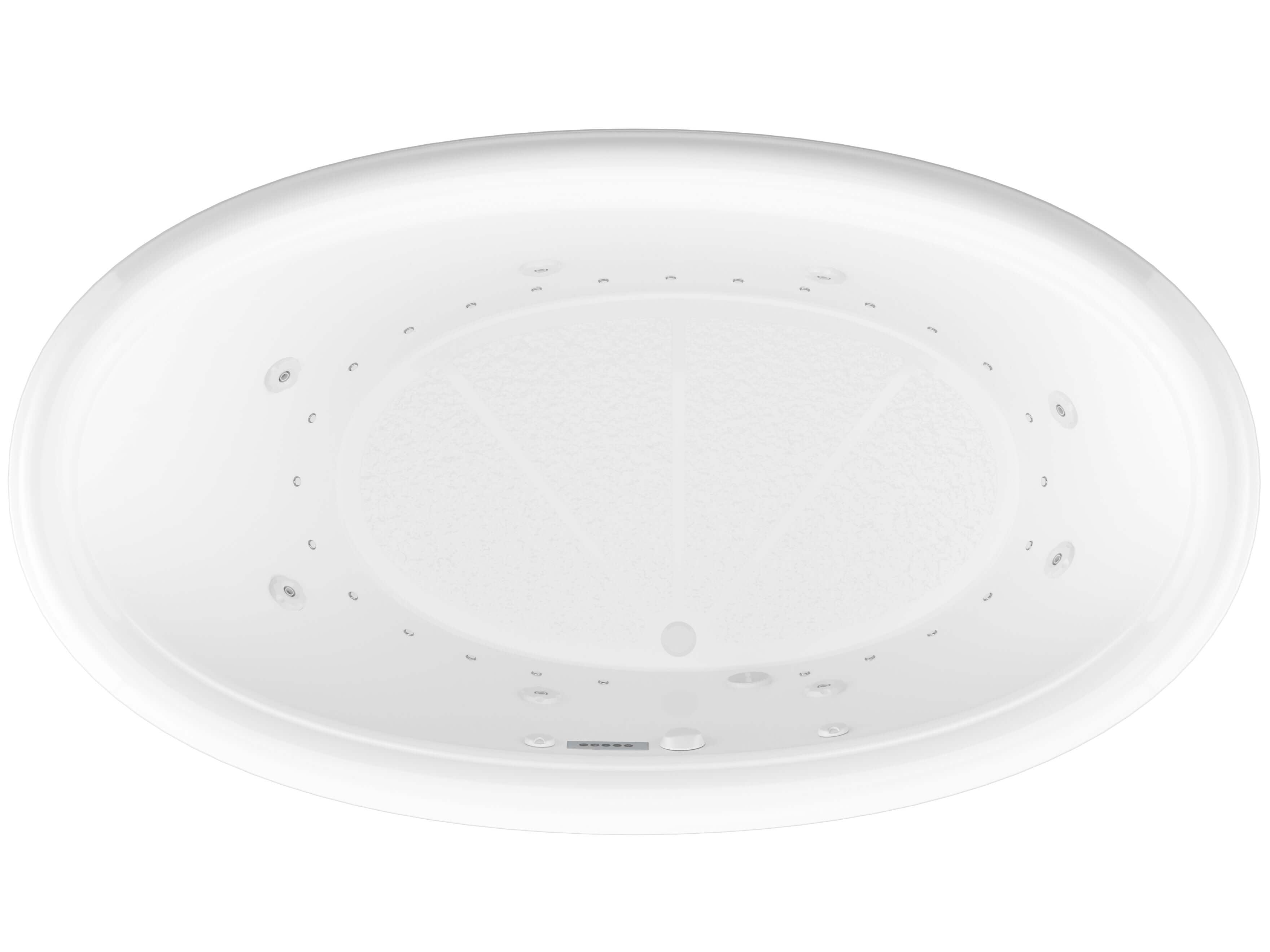 Atlantis Whirlpools Petite Deluxe Series 44 x 78in. Air and Whirlpool Jetted Bathtub in White