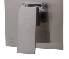 Load image into Gallery viewer, ALFI brand AB5501-BN Brushed Nickel Shower Valve Mixer with Square Lever Handle