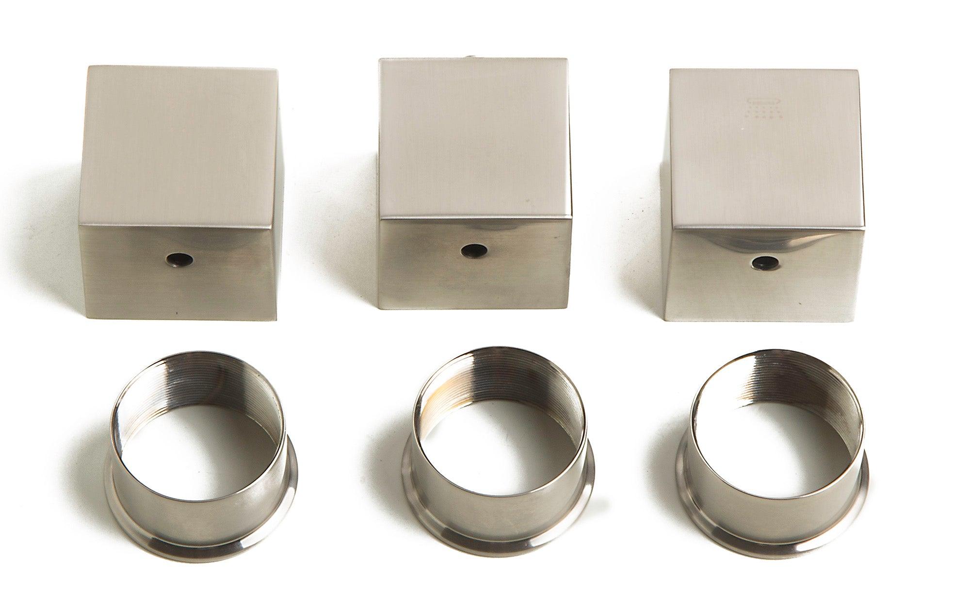 ALFI brand AB2901-BN Brushed Nickel Concealed 4-Way Thermostatic Valve Shower Mixer /w Square Knobs