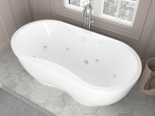 Load image into Gallery viewer, Atlantis Whirlpools Embrace 34 x 71 Oval Freestanding Whirlpool Jetted Bathtub 3471AW