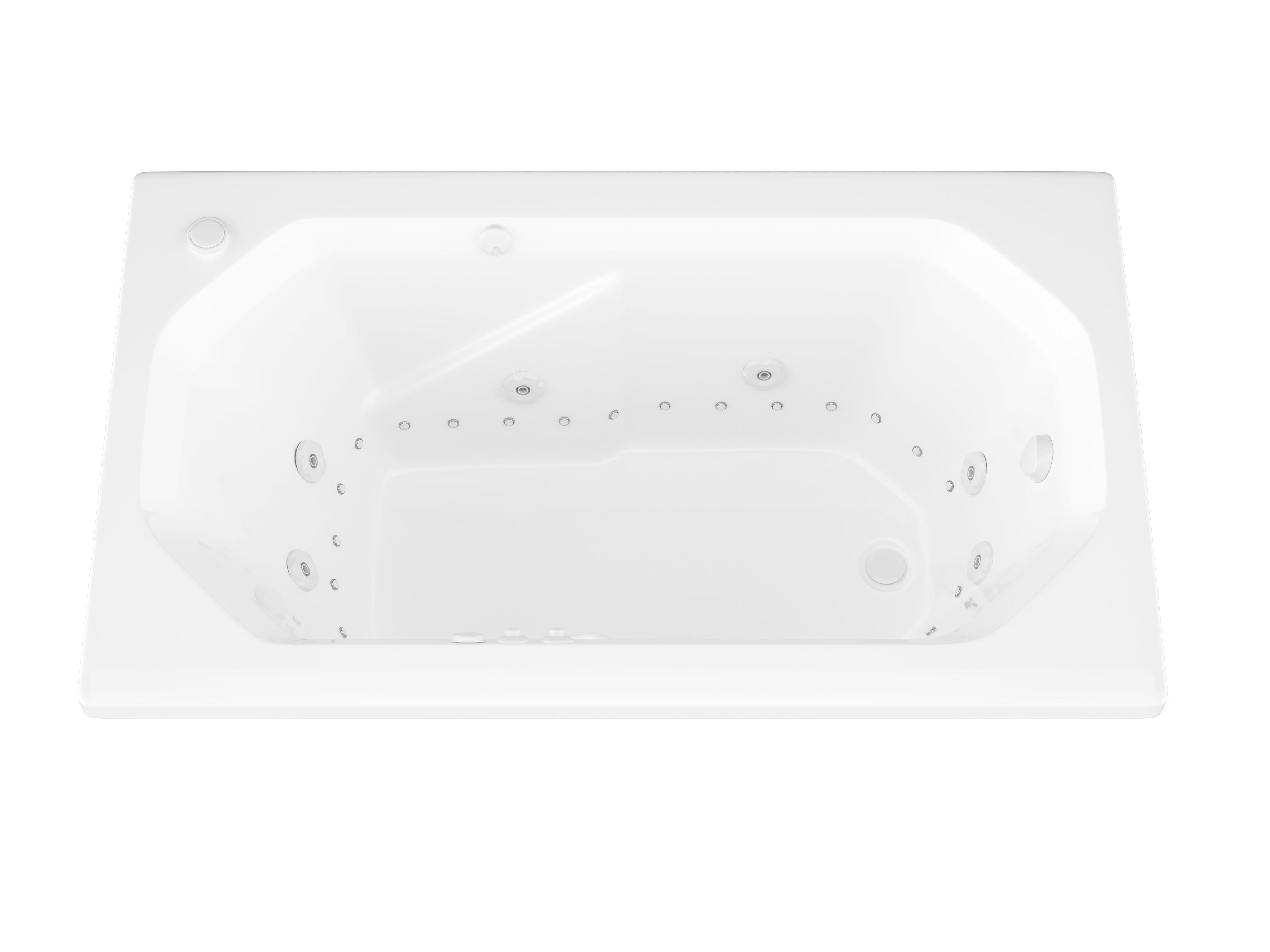 Atlantis Whirlpools Mirage 36 x 60 Rectangular Air & Whirlpool Jetted Bathtub