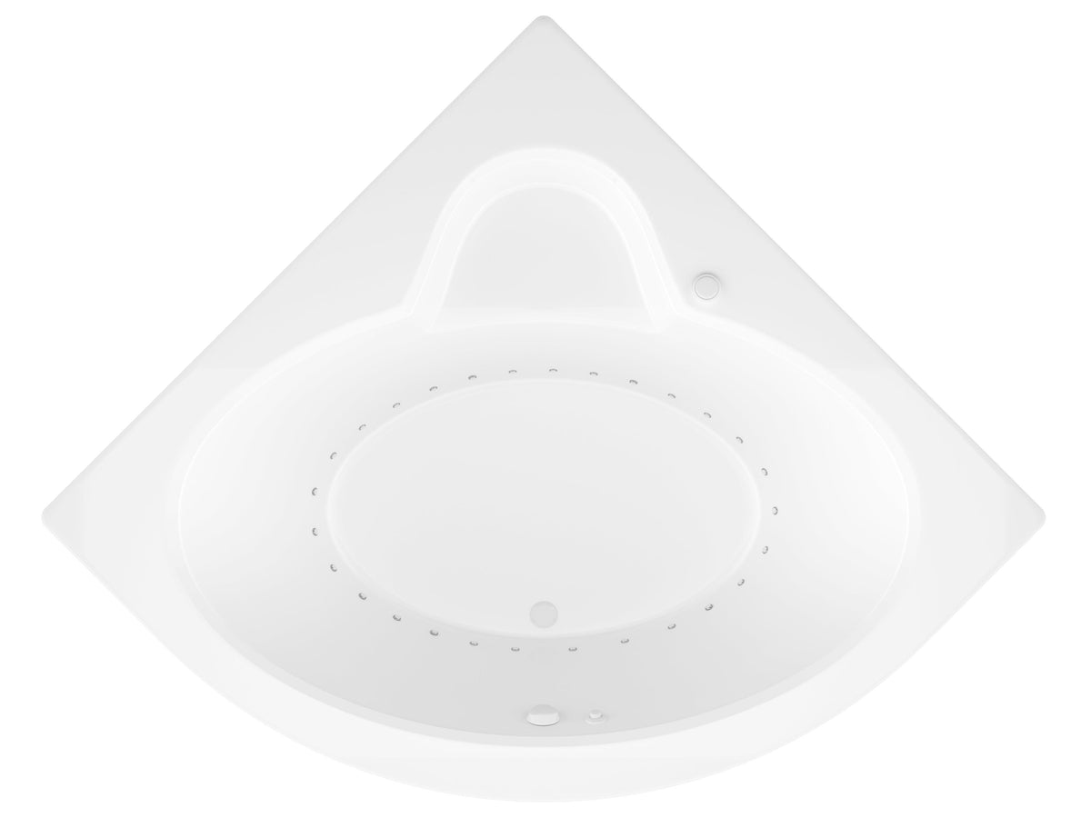 Atlantis Whirlpools Alexandria 60 x 60 Corner Air Jetted Bathtub
