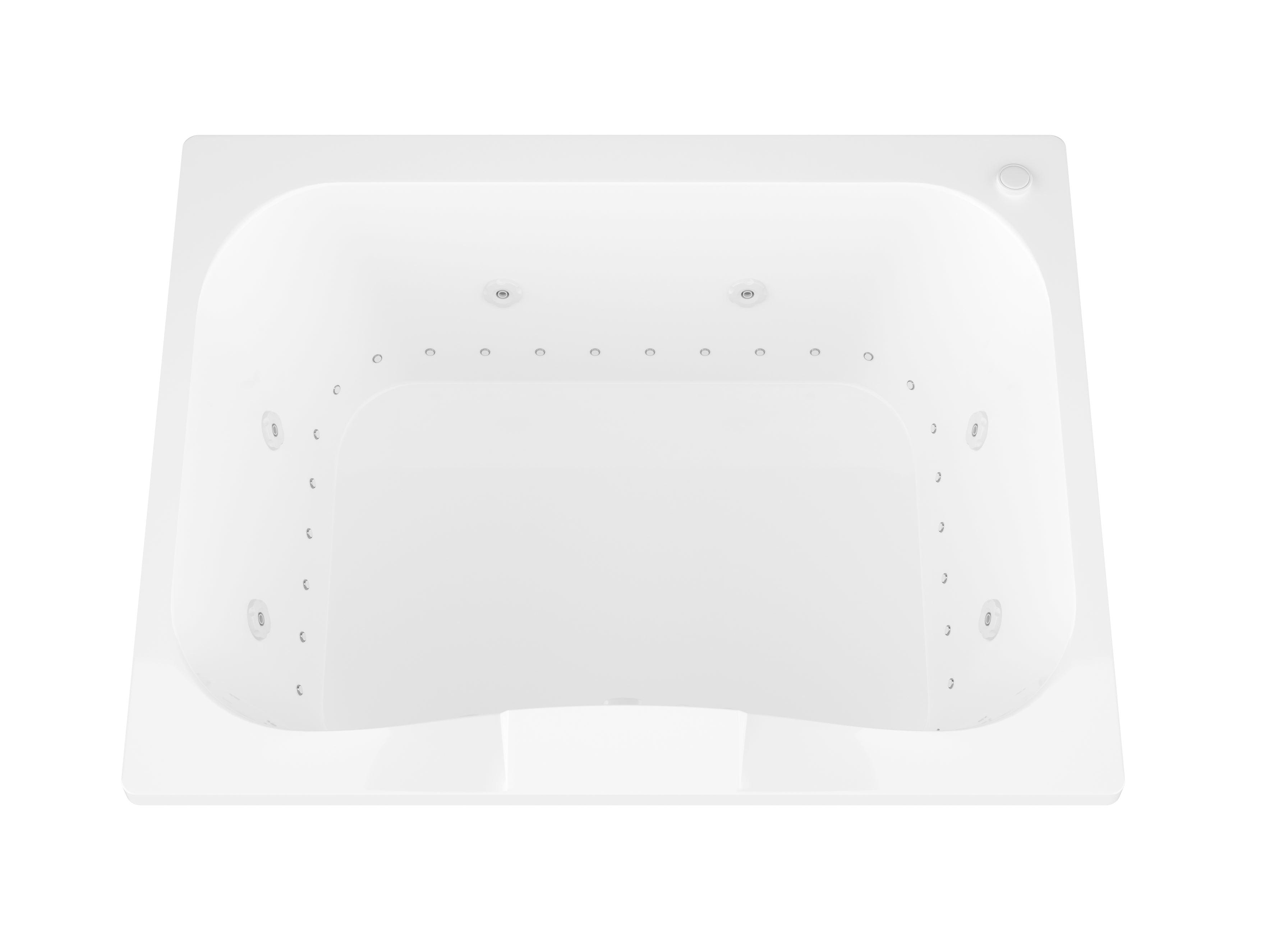 Atlantis Whirlpools Neptune 40 x 60 Rectangular Air & Whirlpool Jetted Bathtub