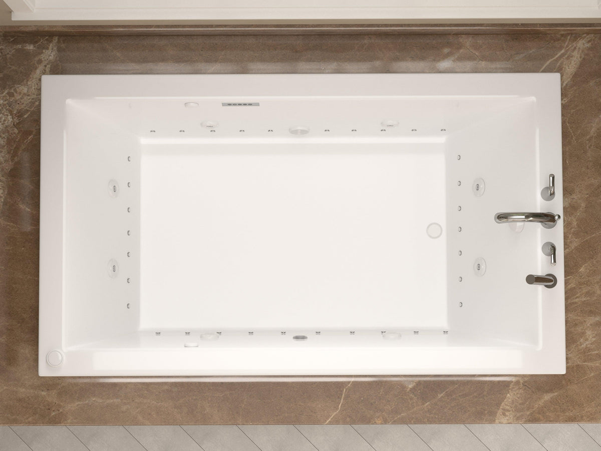 Atlantis Whirlpools Venetian Deluxe 35.625 x 66in Air & Whirlpool Jetted Bathtub – Dual Therapy