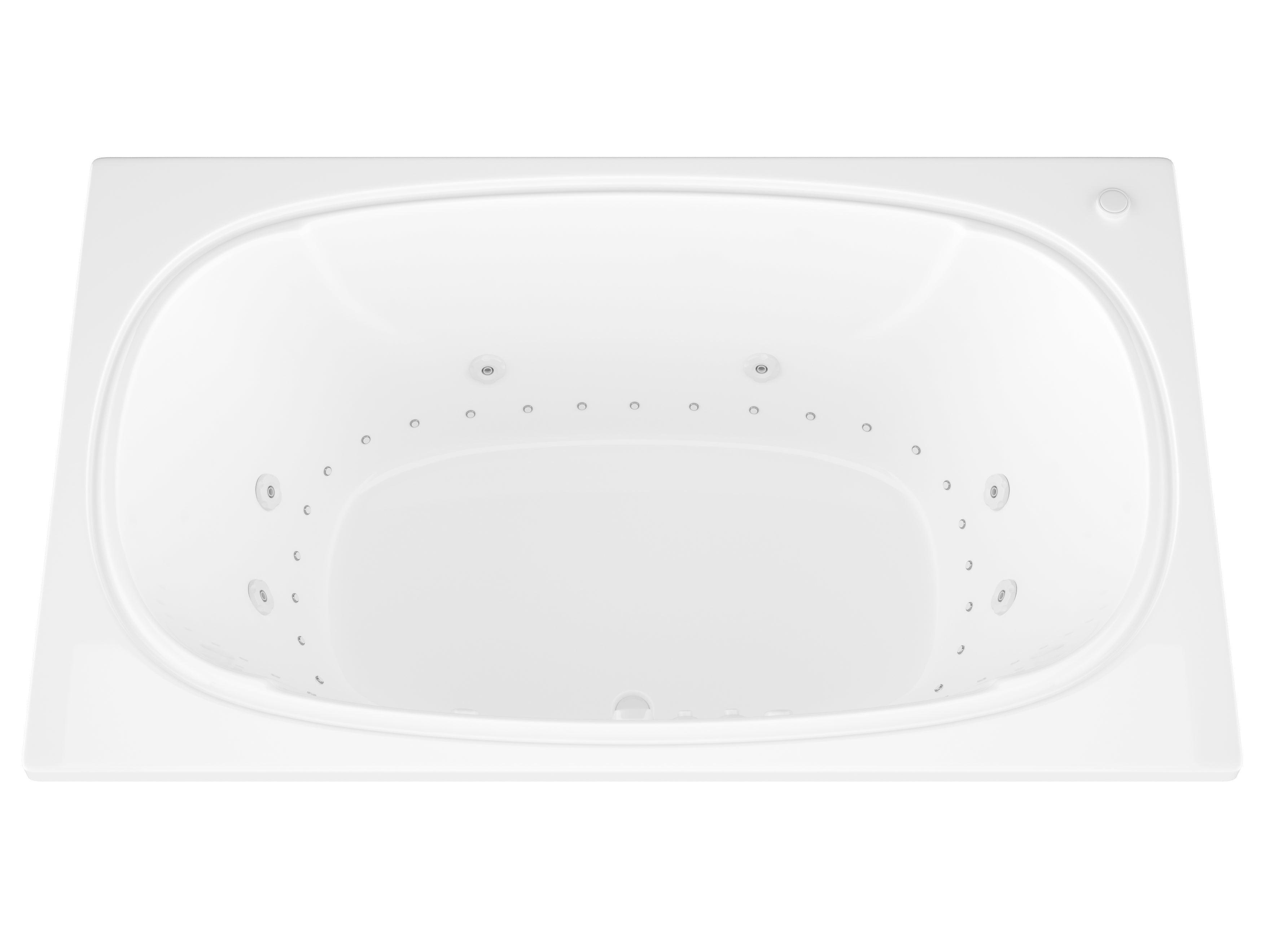 Atlantis Whirlpools Charleston 48 x 78 Rectangular Air & Whirlpool Jetted Bathtub