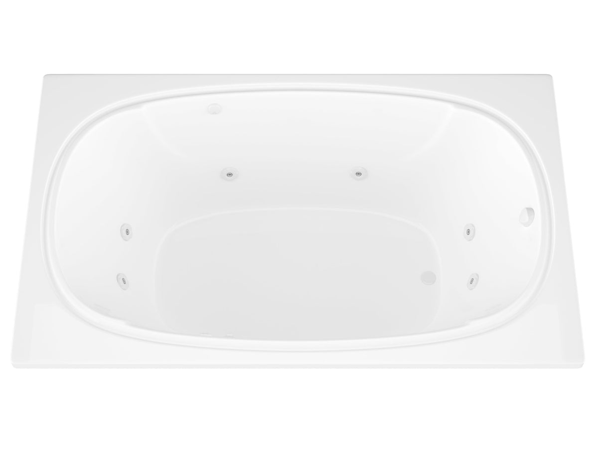 Atlantis Whirlpools Charleston 48 x 72 Rectangular Whirlpool Jetted Bathtub