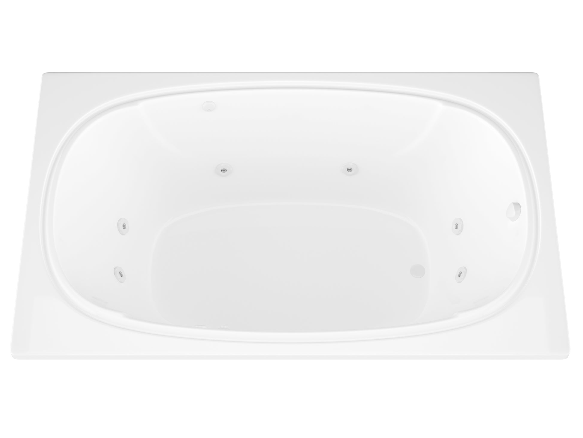 Atlantis Whirlpools Charleston 48 x 72 Rectangular Whirlpool Jetted Bathtub