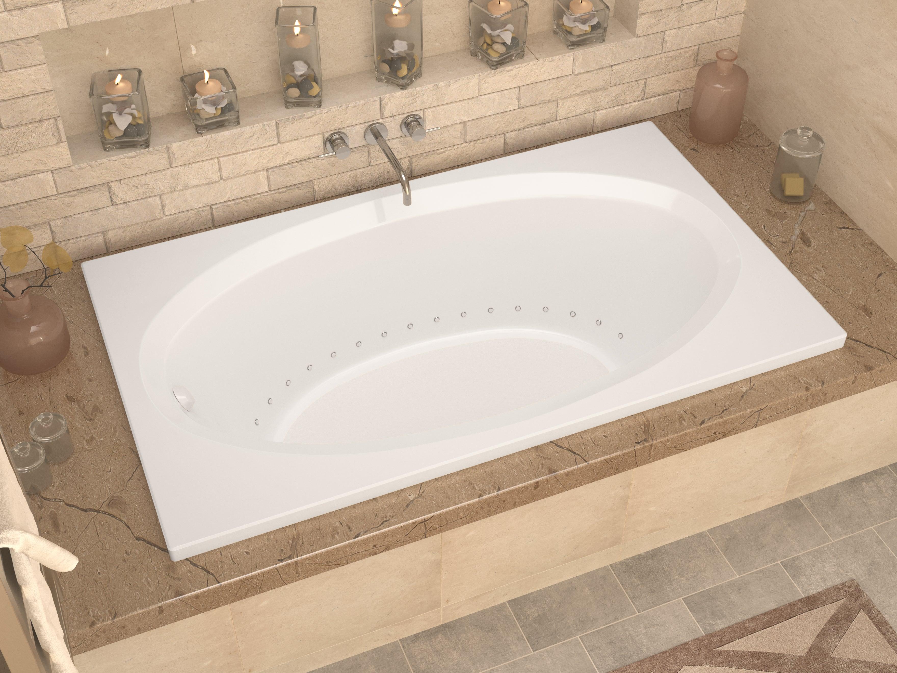 Atlantis Whirlpools Vogue 42 x 60 Rectangular Soaking Bathtub 4260VS