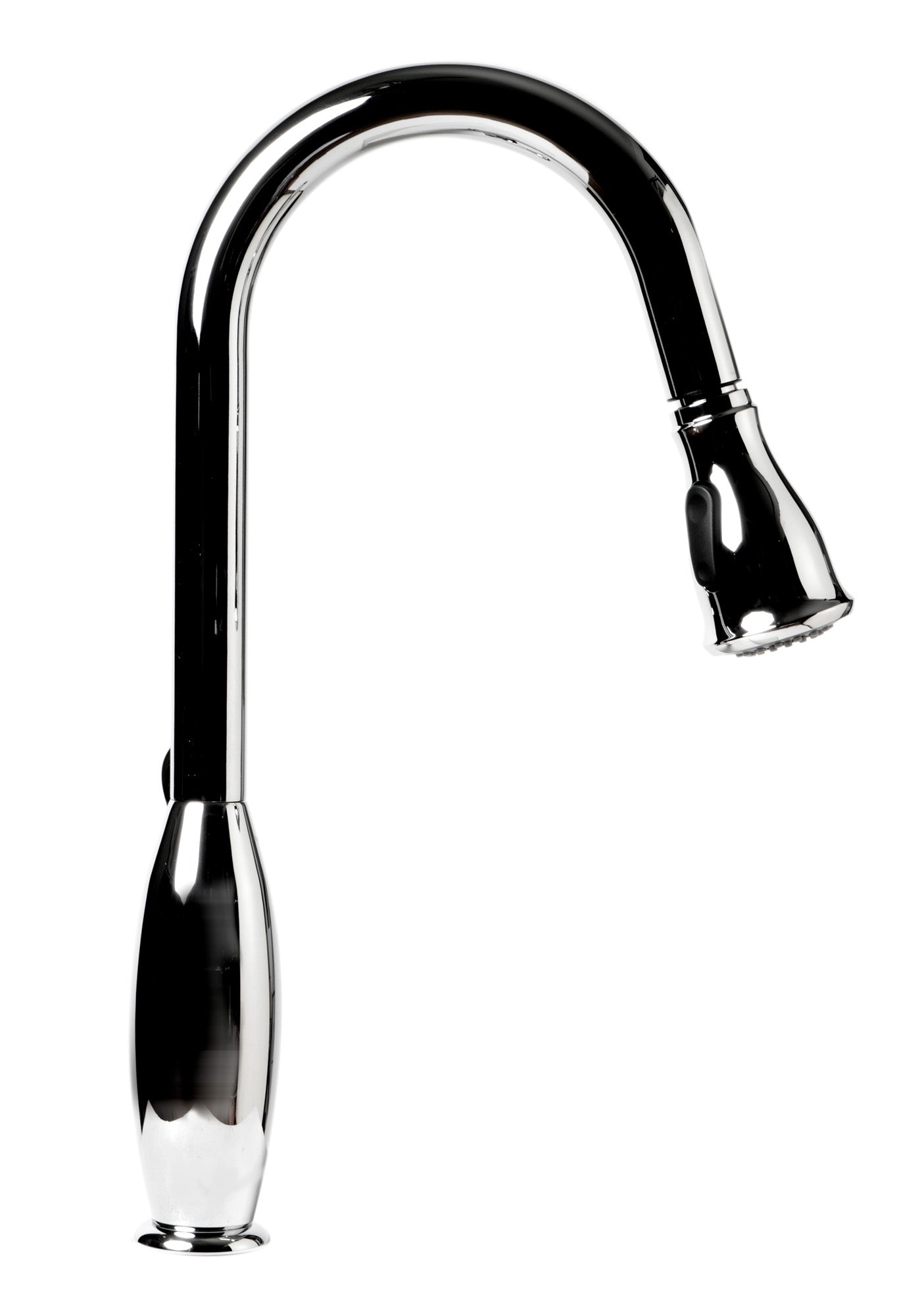 ALFI brand ABKF3783-PC Polished Chrome Traditional Gooseneck Pull Down Kitchen Faucet