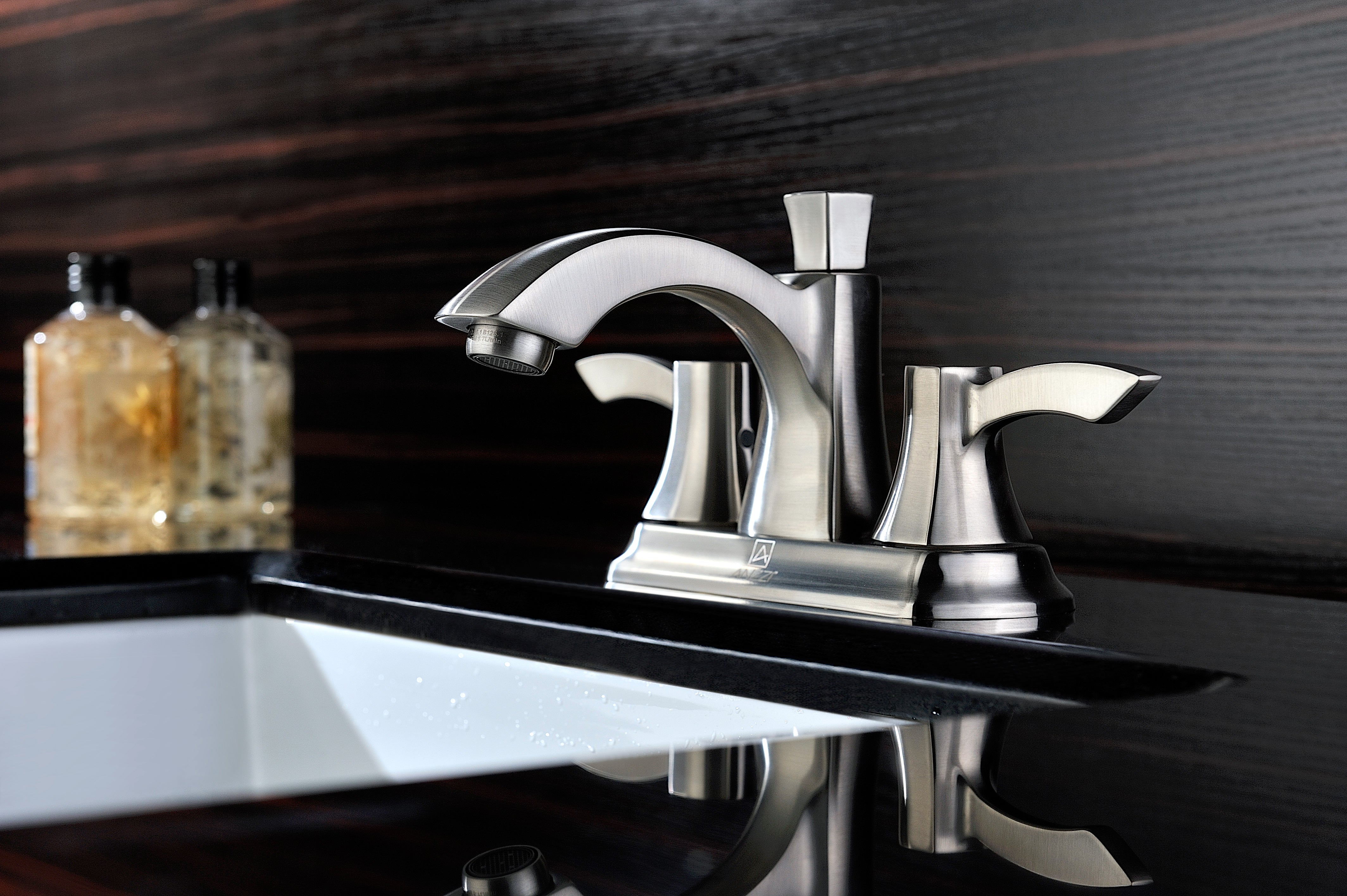 Vista Series 4 in. Centerset 2-Handle Mid-Arc Bathroom Faucet