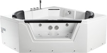Load image into Gallery viewer, EAGO AM156ETL 5 ft Clear Corner Acrylic Whirlpool Bathtub for Two