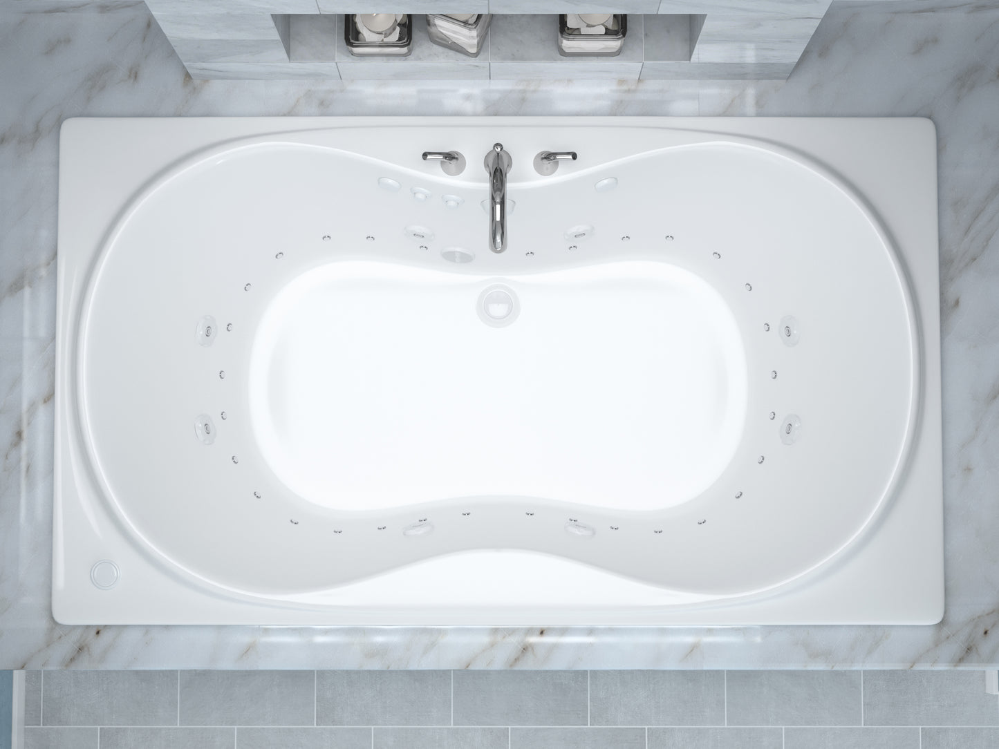 Atlantis Whirlpools Whisper 36 x 72 Rectangular Air & Whirlpool Jetted Bathtub