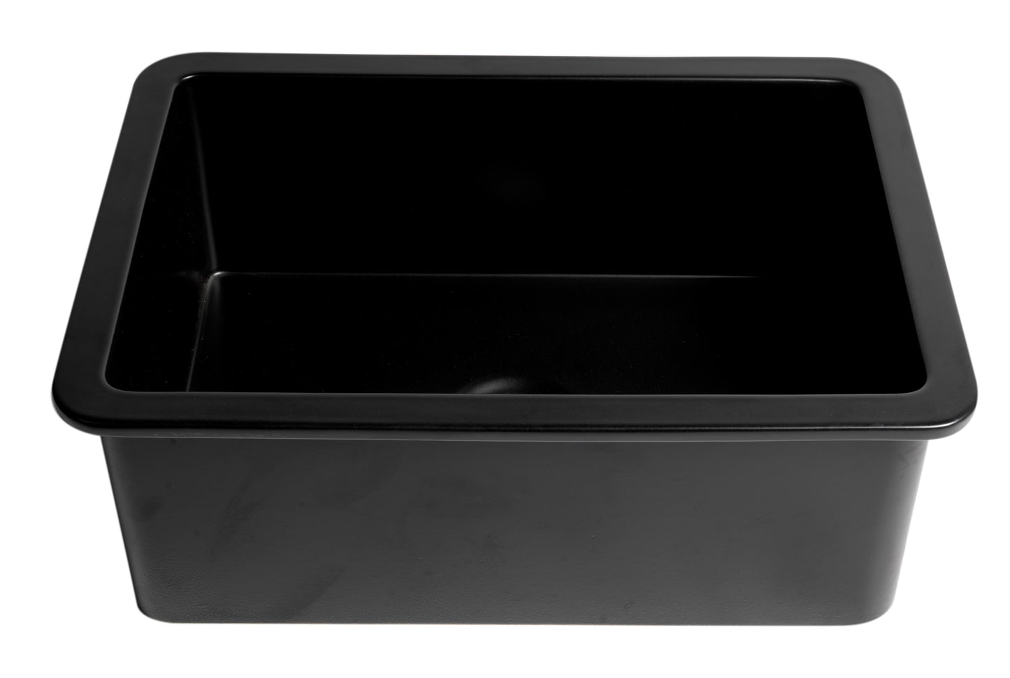 ALFI brand ABF2718UD-BM Black Matte 27" x 18" Fireclay Undermount / Drop In Firelcay Kitchen Sink