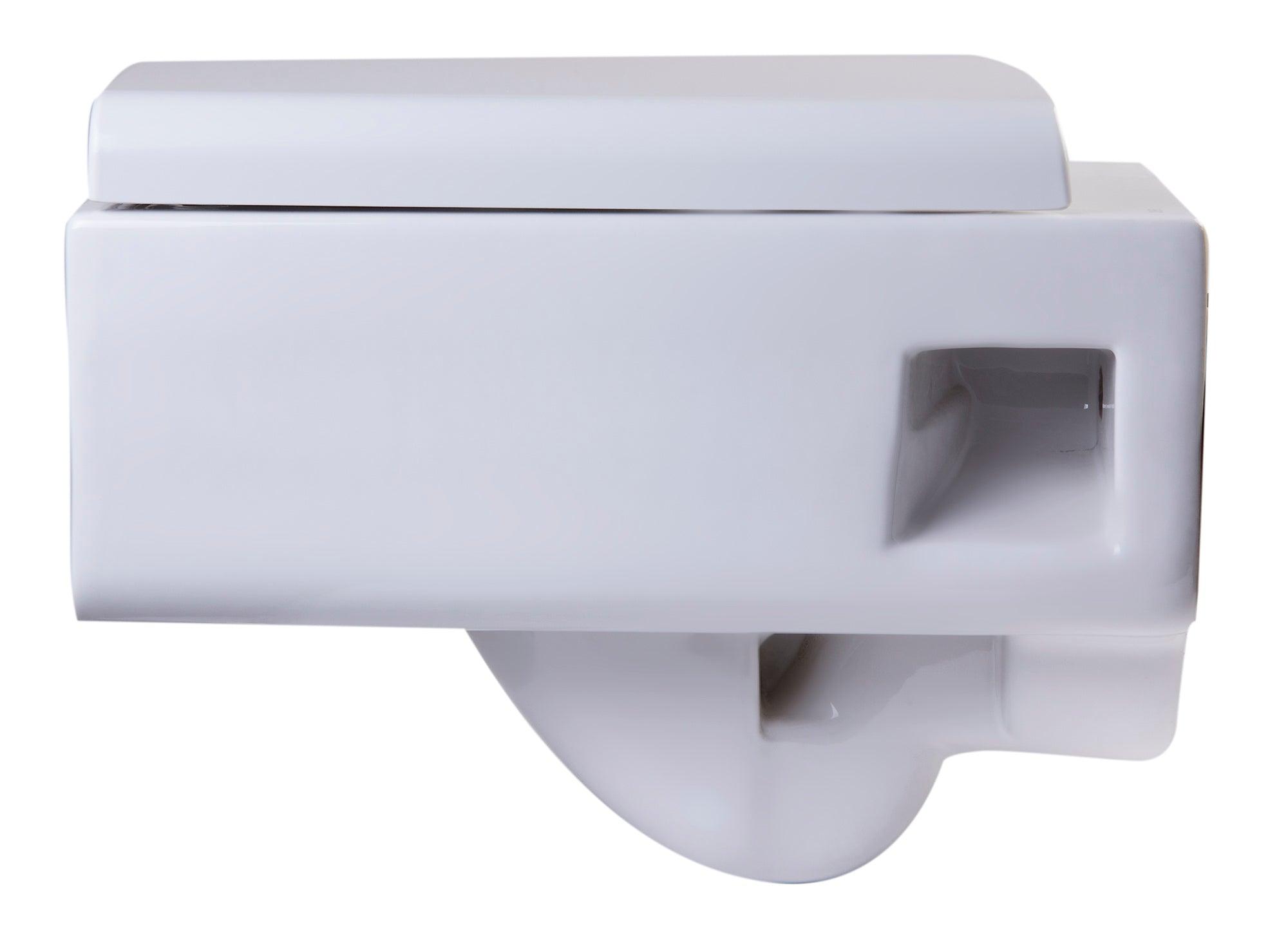 EAGO WD333 Square Modern Wall Mount Dual Flush Toilet Bowl