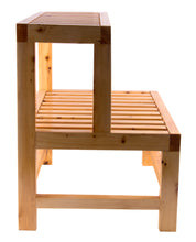 Load image into Gallery viewer, ALFI brand AB4402 20&quot; Double Wooden Stepping Stool Multi-Purpose Accessory