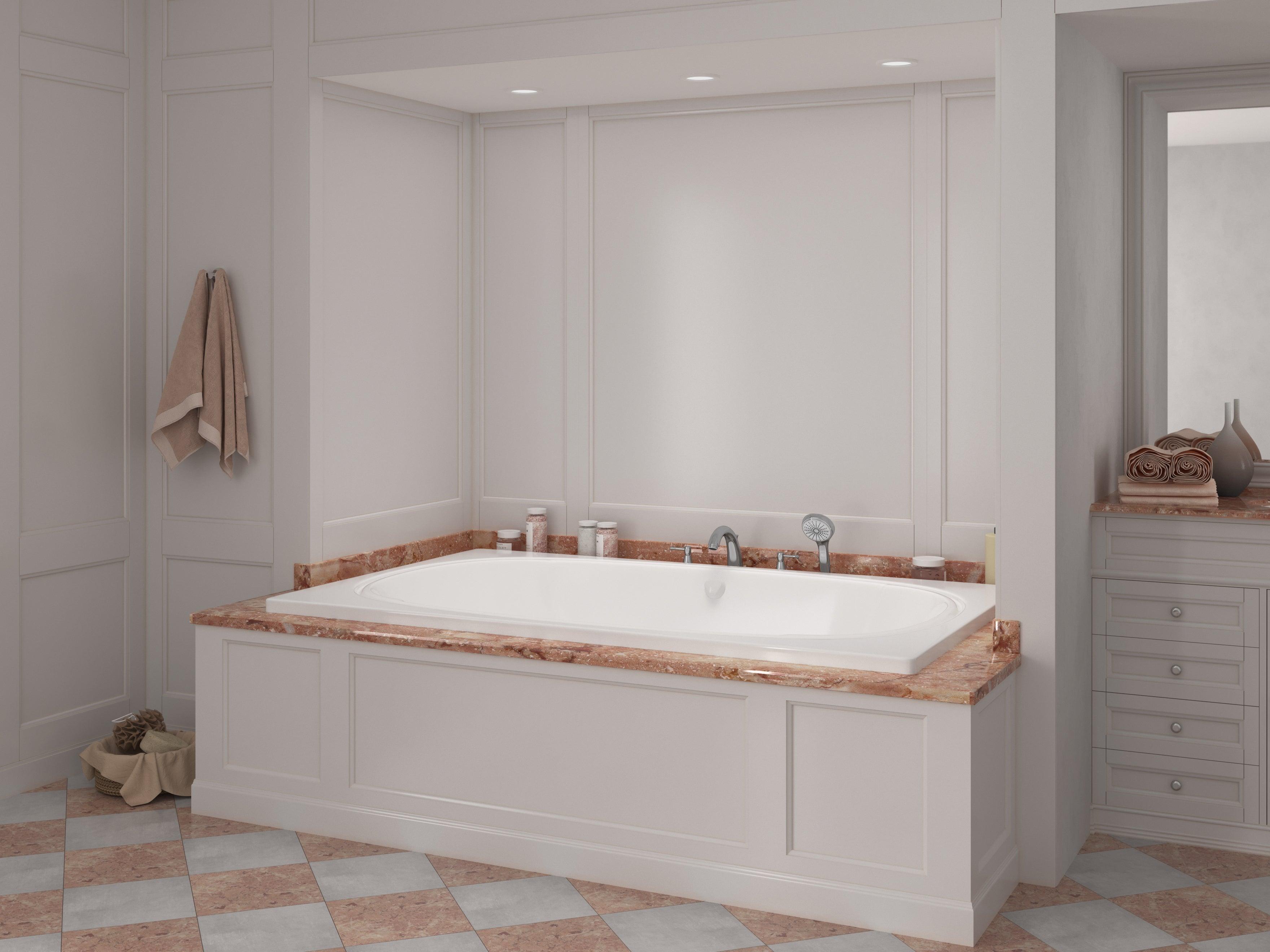 Atlantis Whirlpools Charleston 48 x 78 Rectangular Soaking Bathtub