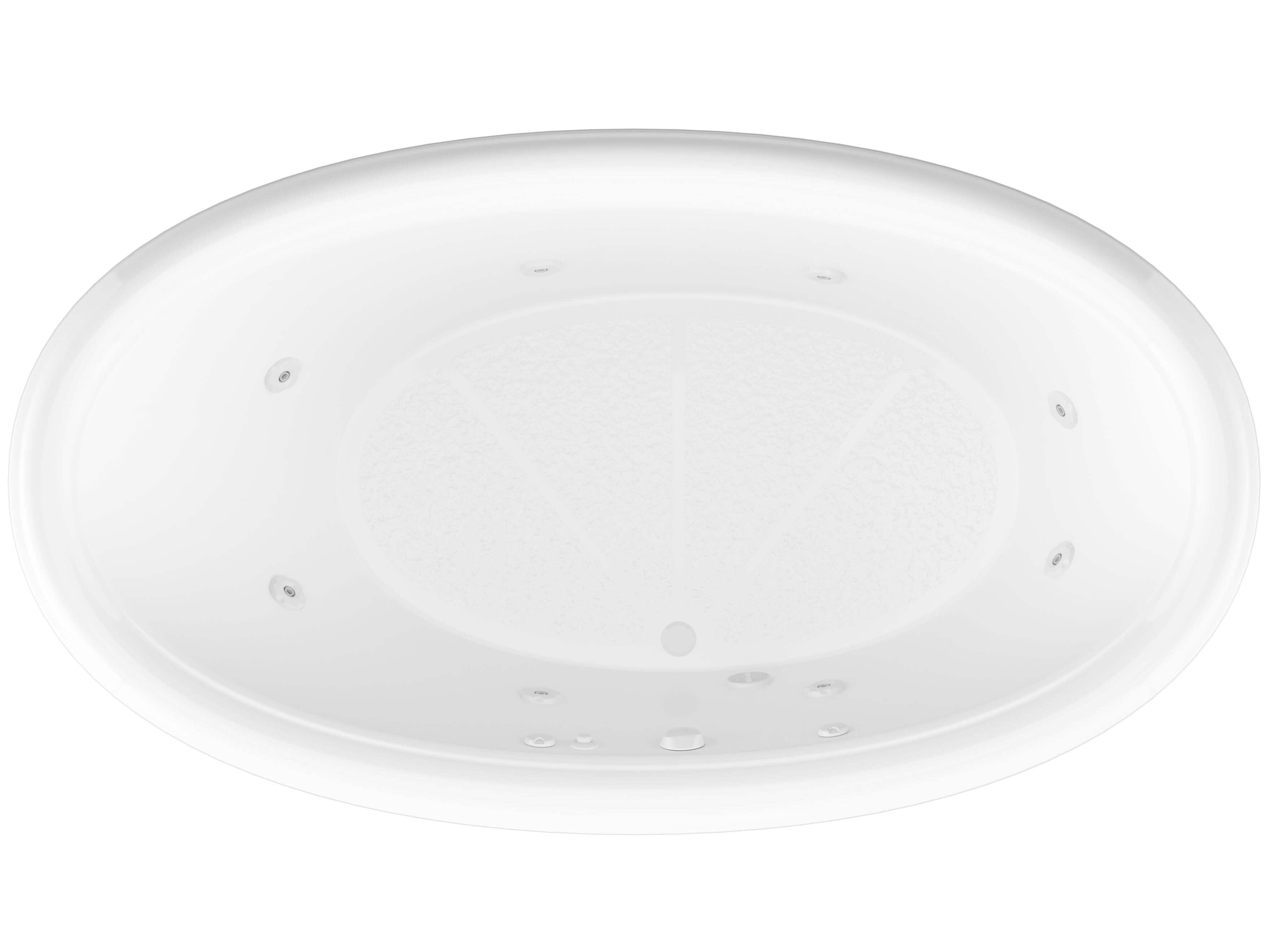 Atlantis Whirlpools Petite 44 x 78 Oval Whirlpool Jetted Bathtub